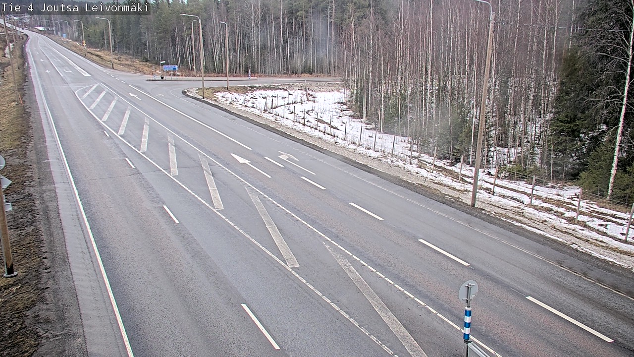 Weather Camera Image Väg 4 Joutsa Leivonmäki, Joutsa, Keski-Suomi