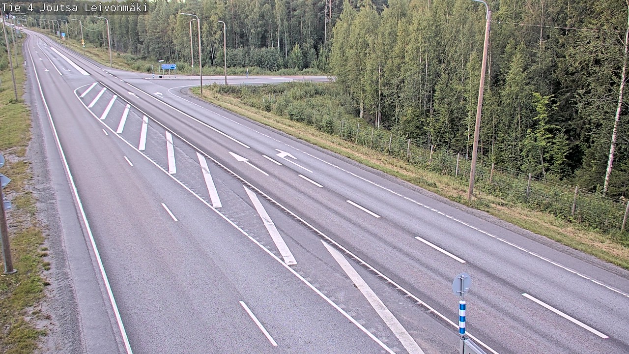 Weather Camera Image Väg 4 Joutsa Leivonmäki, Joutsa, Keski-Suomi