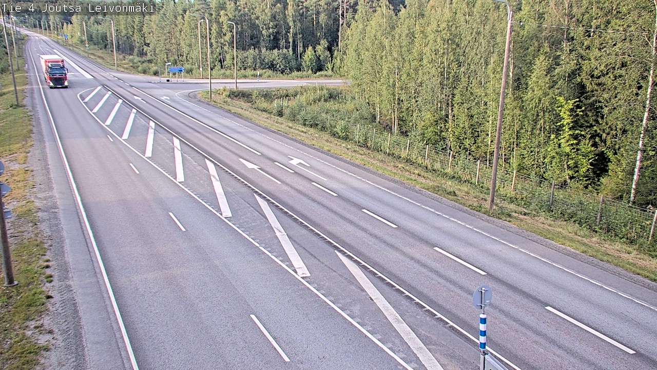 Weather Camera Image Väg 4 Joutsa Leivonmäki, Joutsa, Keski-Suomi