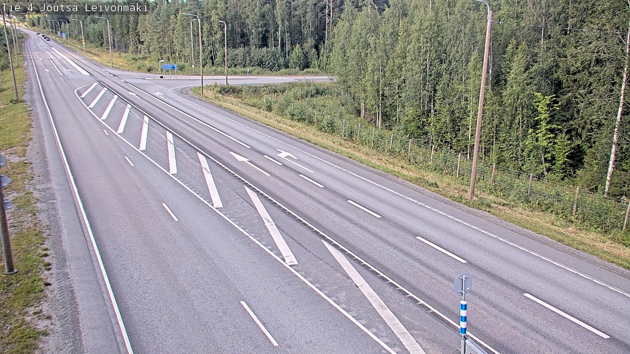 Weather Camera Image Väg 4 Joutsa Leivonmäki, Joutsa, Keski-Suomi