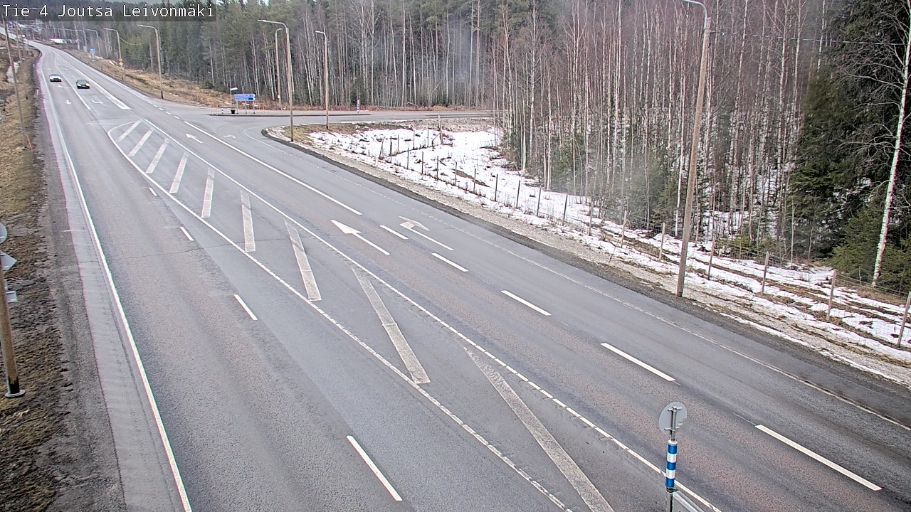 Weather Camera Image Väg 4 Joutsa Leivonmäki, Joutsa, Keski-Suomi