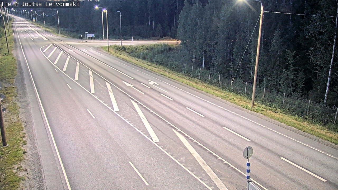 Weather Camera Image Väg 4 Joutsa Leivonmäki, Joutsa, Keski-Suomi