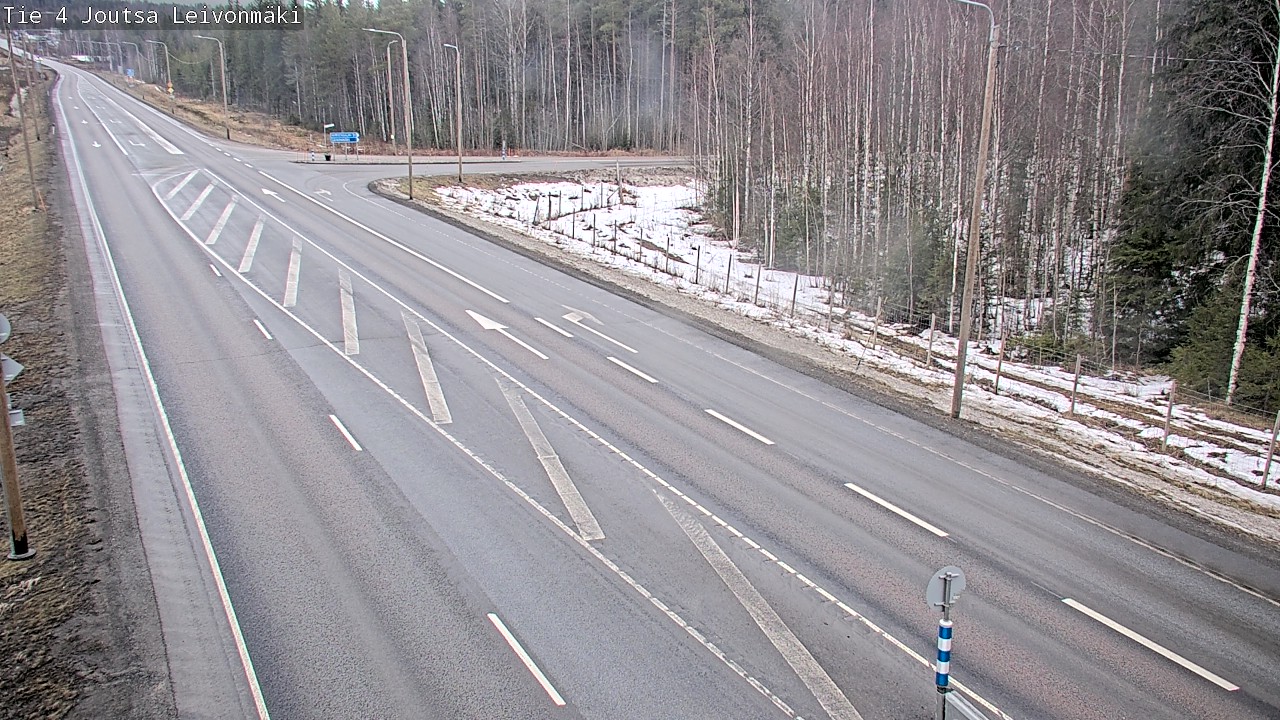 Weather Camera Image Road 4 Joutsa Leivonmäki, Joutsa, Keski-Suomi