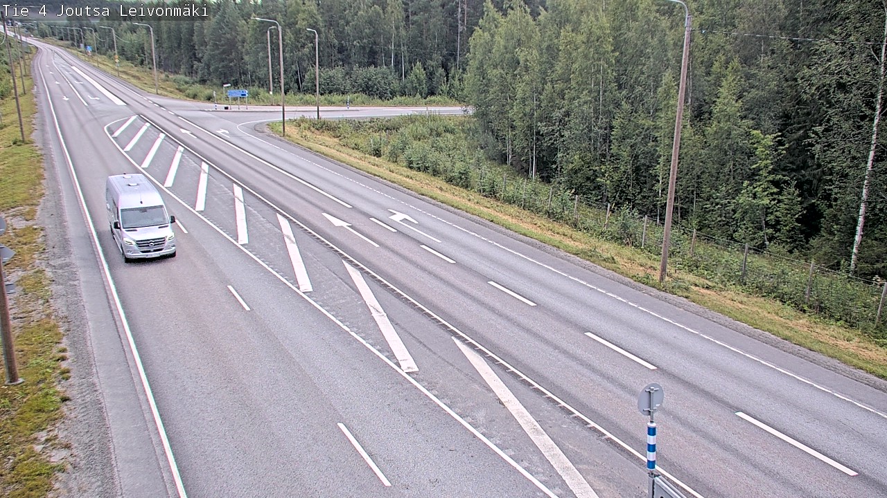 Weather Camera Image Väg 4 Joutsa Leivonmäki, Joutsa, Keski-Suomi