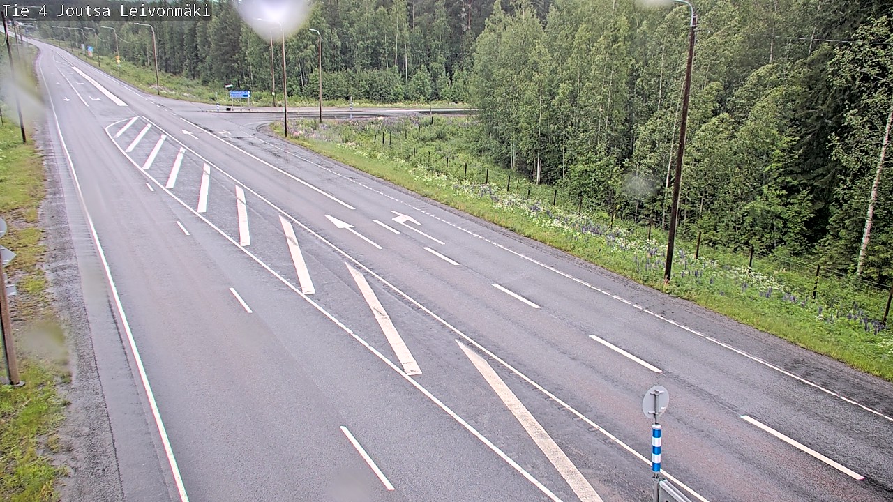 Weather Camera Image Road 4 Joutsa Leivonmäki, Joutsa, Keski-Suomi