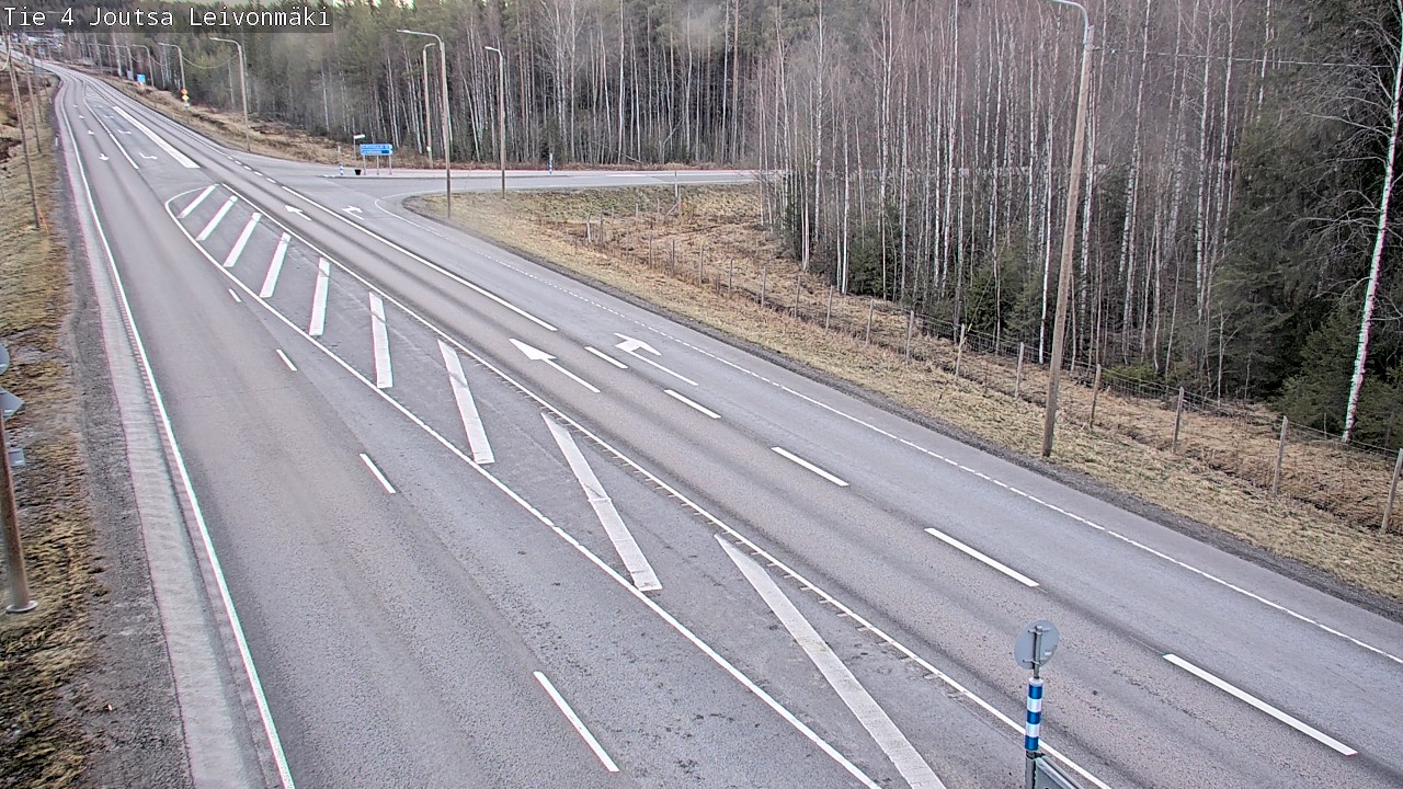 Weather Camera Image Road 4 Joutsa Leivonmäki, Joutsa, Keski-Suomi