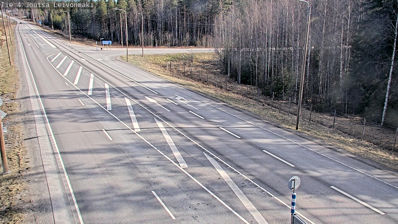 Weather Camera Image Road 4 Joutsa Leivonmäki, Joutsa, Keski-Suomi