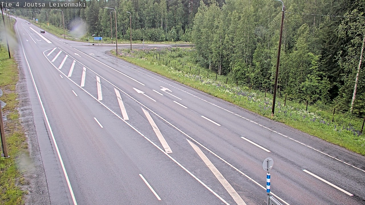 Weather Camera Image Road 4 Joutsa Leivonmäki, Joutsa, Keski-Suomi