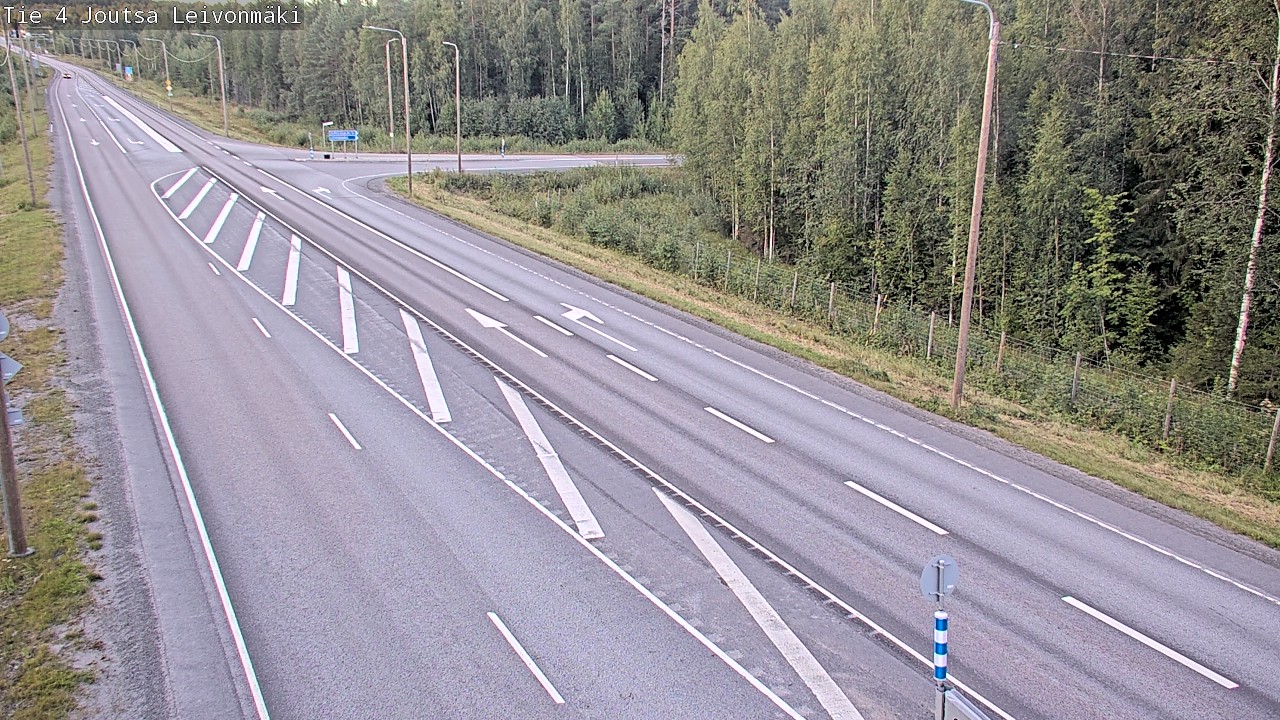 Weather Camera Image Väg 4 Joutsa Leivonmäki, Joutsa, Keski-Suomi
