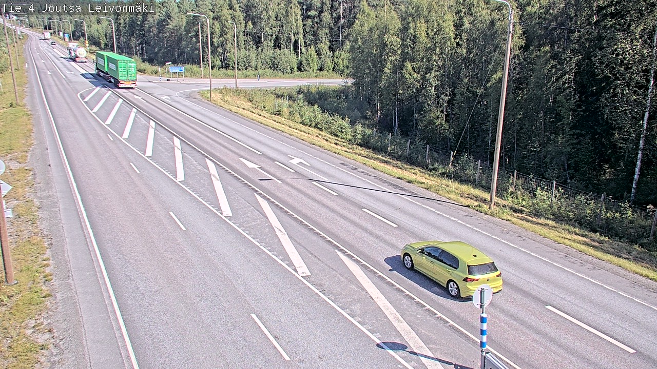 Weather Camera Image Väg 4 Joutsa Leivonmäki, Joutsa, Keski-Suomi