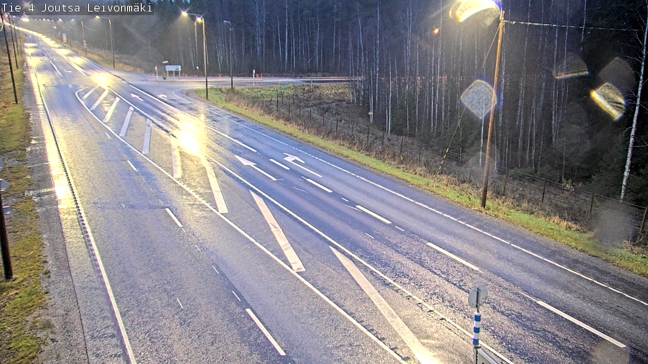 Weather Camera Image Väg 4 Joutsa Leivonmäki, Joutsa, Keski-Suomi