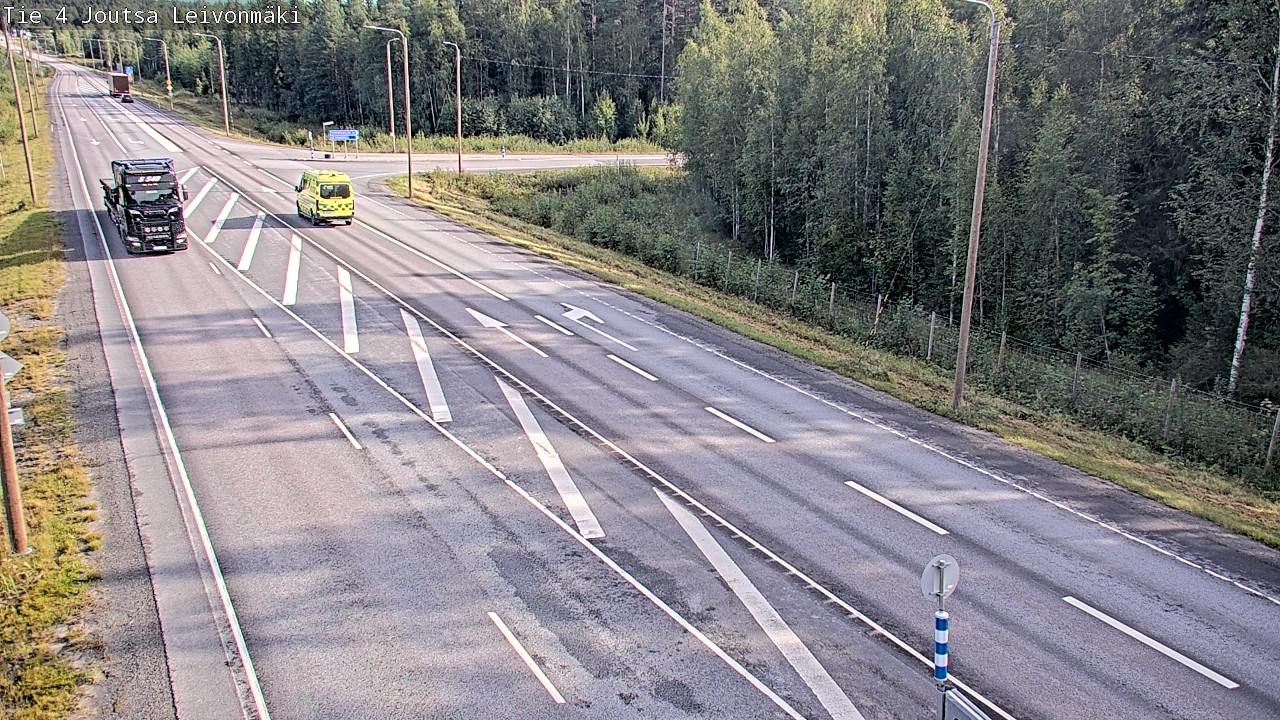 Weather Camera Image Väg 4 Joutsa Leivonmäki, Joutsa, Keski-Suomi