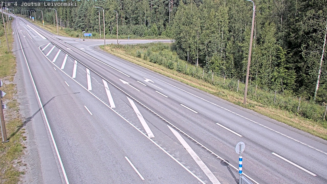 Weather Camera Image Väg 4 Joutsa Leivonmäki, Joutsa, Keski-Suomi