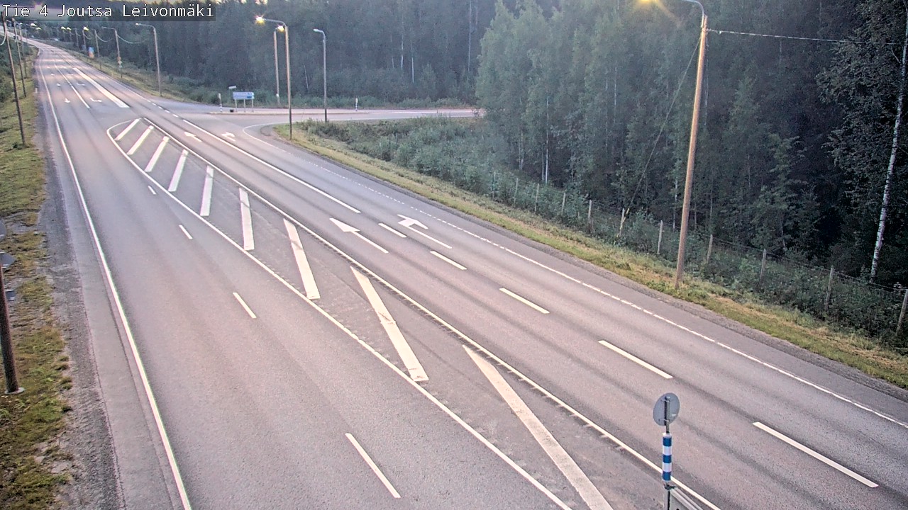 Weather Camera Image Väg 4 Joutsa Leivonmäki, Joutsa, Keski-Suomi