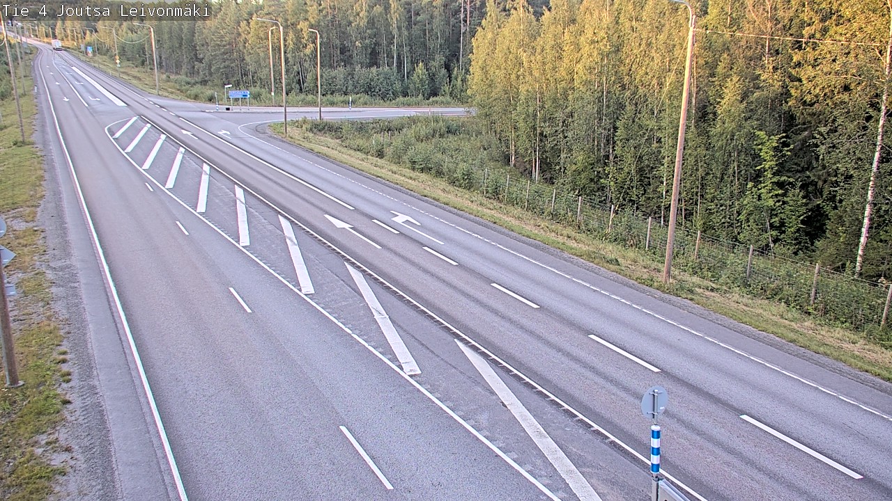Weather Camera Image Väg 4 Joutsa Leivonmäki, Joutsa, Keski-Suomi