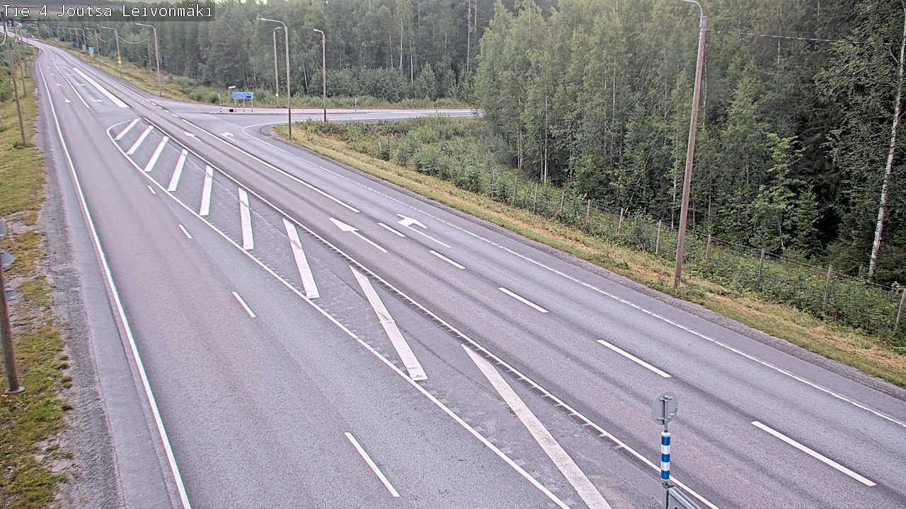 Weather Camera Image Väg 4 Joutsa Leivonmäki, Joutsa, Keski-Suomi