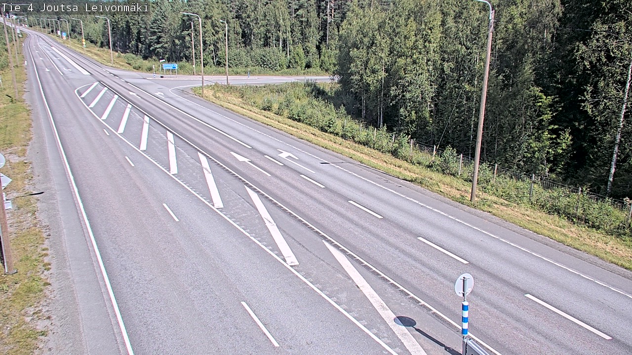 Weather Camera Image Väg 4 Joutsa Leivonmäki, Joutsa, Keski-Suomi