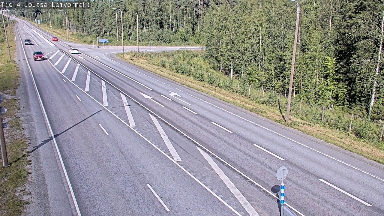 Weather Camera Image Väg 4 Joutsa Leivonmäki, Joutsa, Keski-Suomi