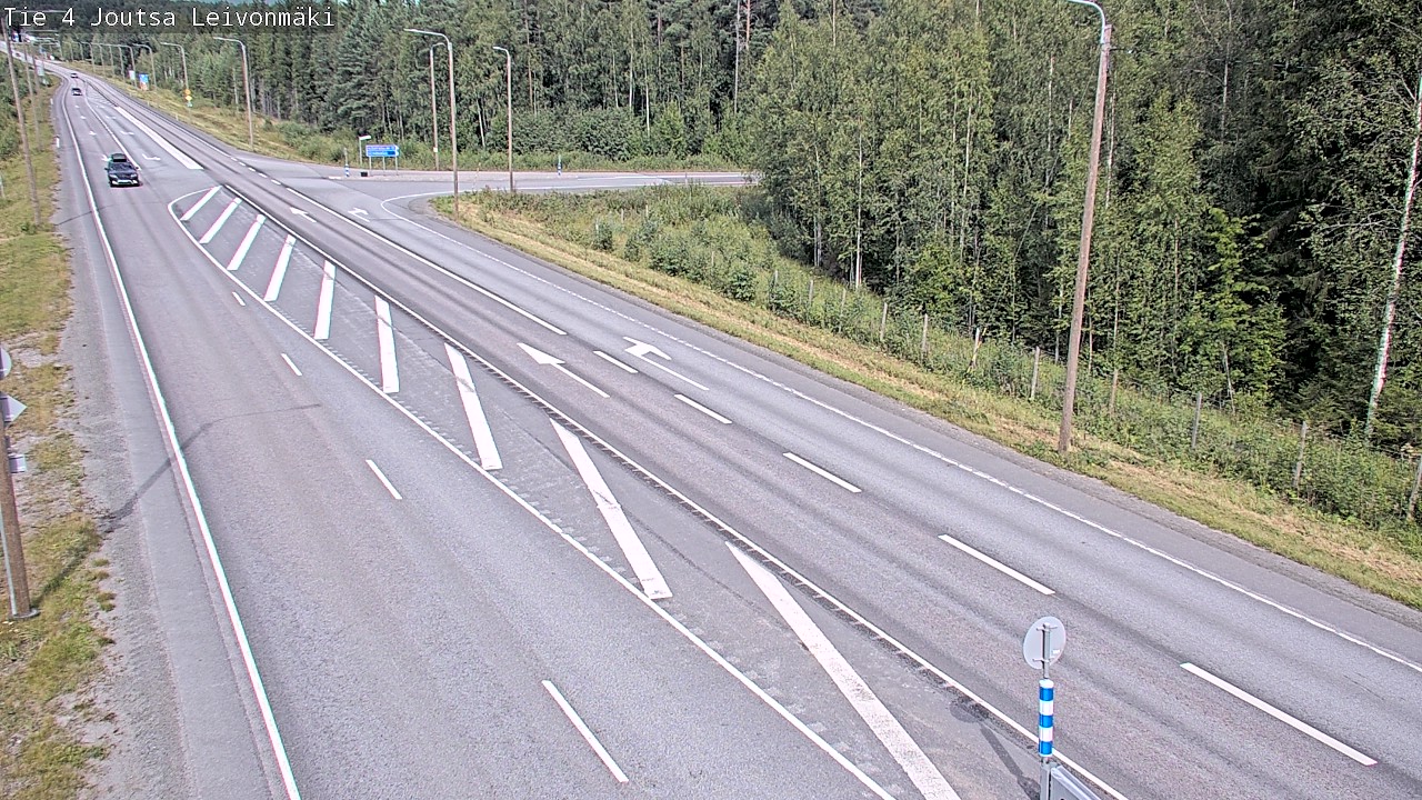 Weather Camera Image Väg 4 Joutsa Leivonmäki, Joutsa, Keski-Suomi