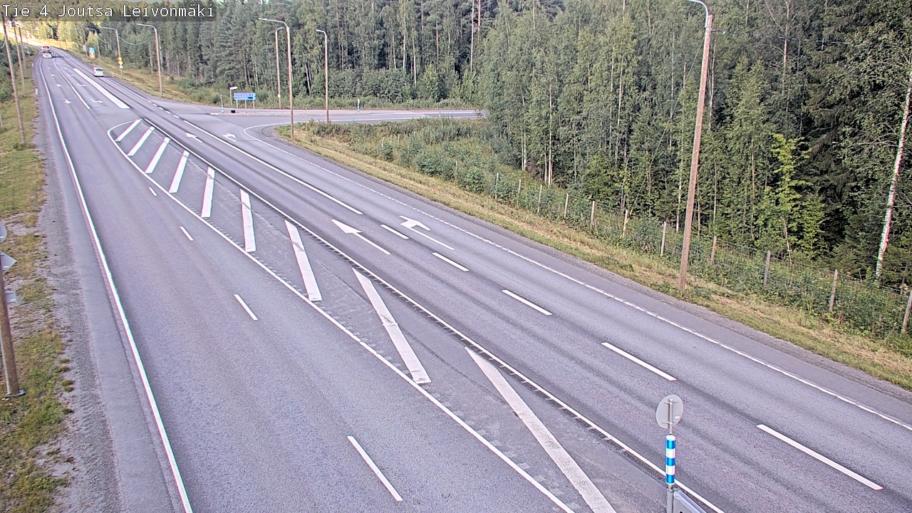 Weather Camera Image Väg 4 Joutsa Leivonmäki, Joutsa, Keski-Suomi