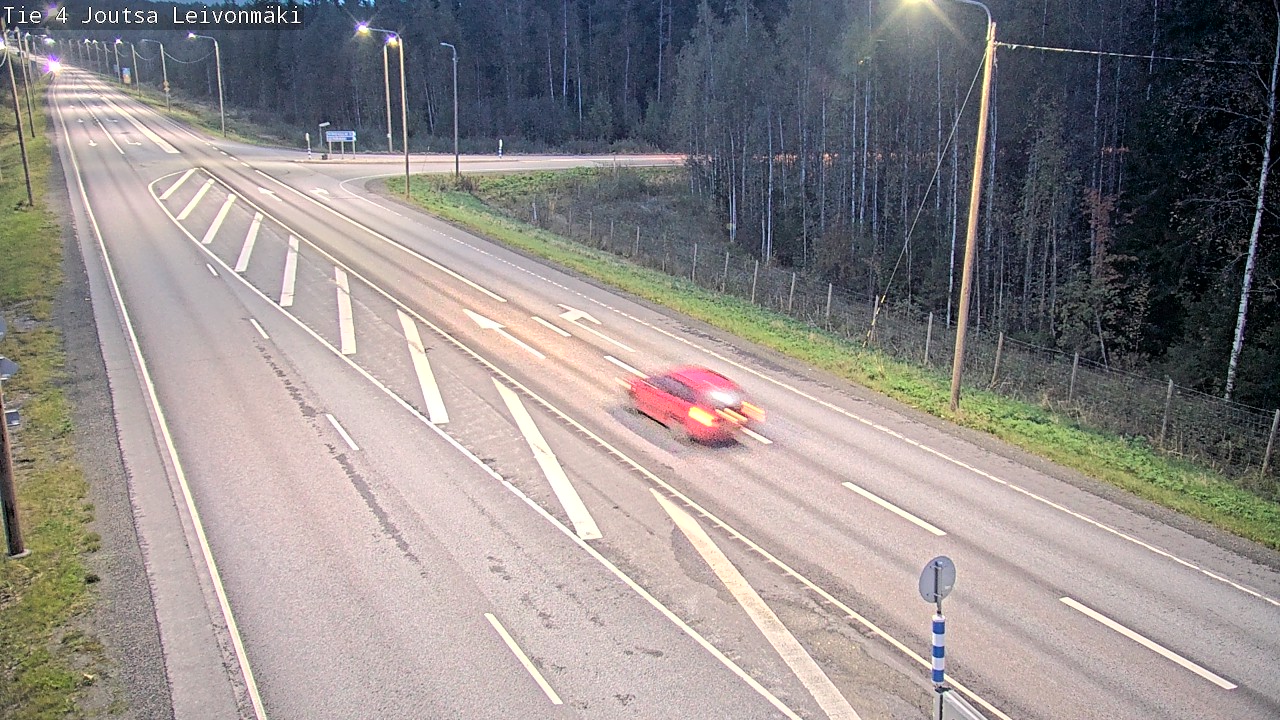 Weather Camera Image Road 4 Joutsa Leivonmäki, Joutsa, Keski-Suomi