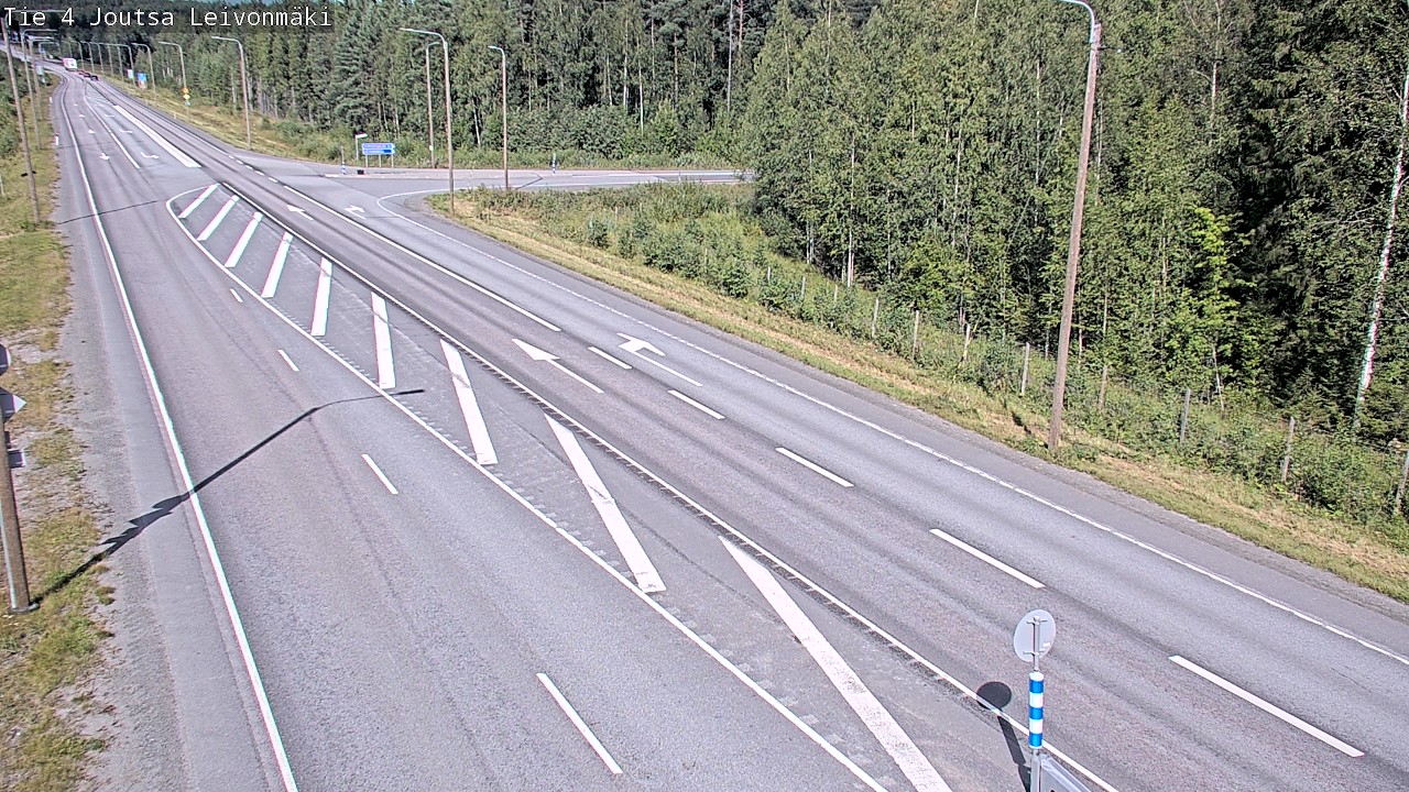 Weather Camera Image Väg 4 Joutsa Leivonmäki, Joutsa, Keski-Suomi