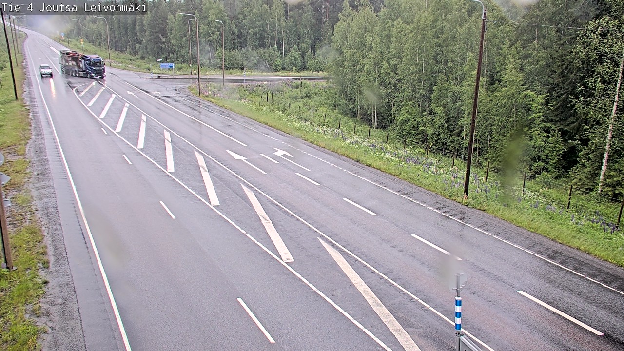 Weather Camera Image Road 4 Joutsa Leivonmäki, Joutsa, Keski-Suomi