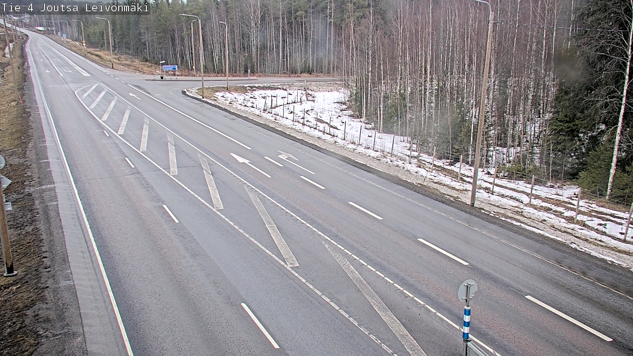 Weather Camera Image Väg 4 Joutsa Leivonmäki, Joutsa, Keski-Suomi