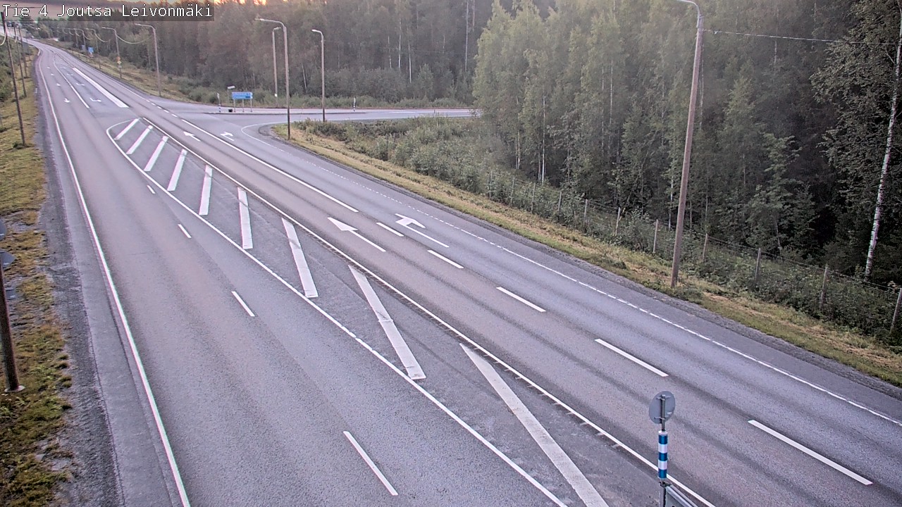 Weather Camera Image Väg 4 Joutsa Leivonmäki, Joutsa, Keski-Suomi