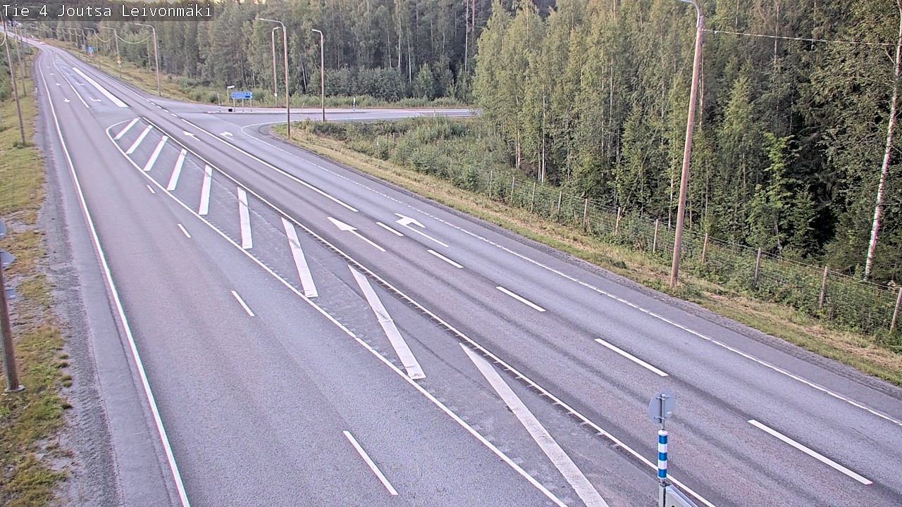 Weather Camera Image Väg 4 Joutsa Leivonmäki, Joutsa, Keski-Suomi