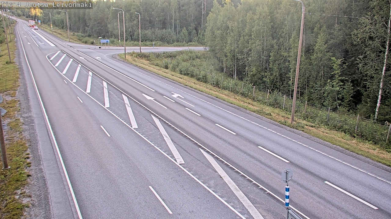 Weather Camera Image Väg 4 Joutsa Leivonmäki, Joutsa, Keski-Suomi