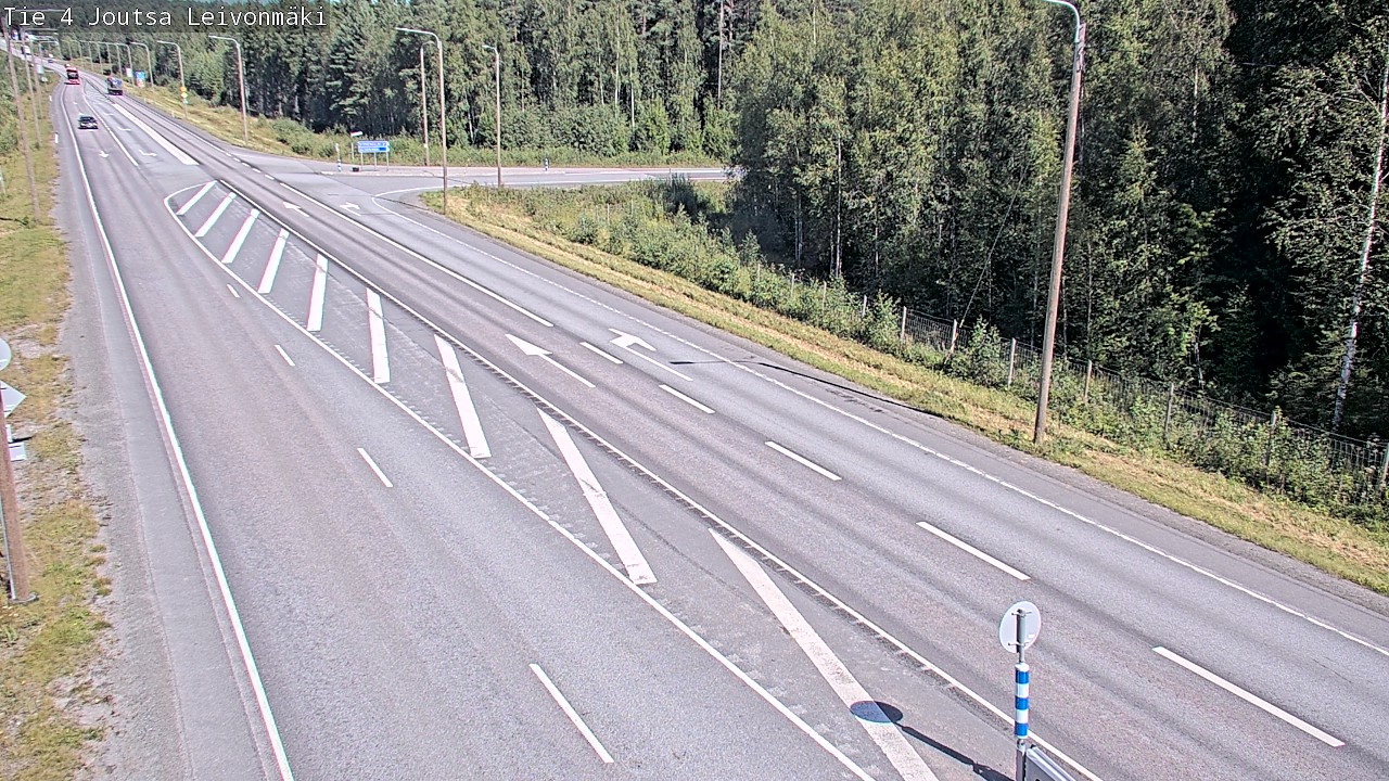Weather Camera Image Väg 4 Joutsa Leivonmäki, Joutsa, Keski-Suomi