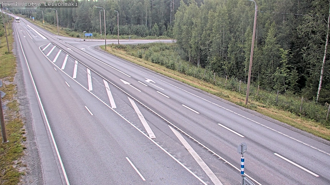 Weather Camera Image Väg 4 Joutsa Leivonmäki, Joutsa, Keski-Suomi
