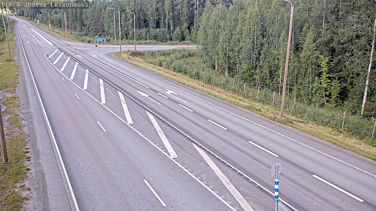 Weather Camera Image Väg 4 Joutsa Leivonmäki, Joutsa, Keski-Suomi
