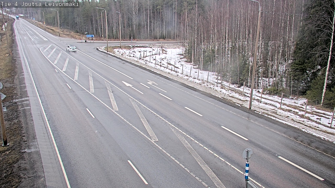 Weather Camera Image Väg 4 Joutsa Leivonmäki, Joutsa, Keski-Suomi