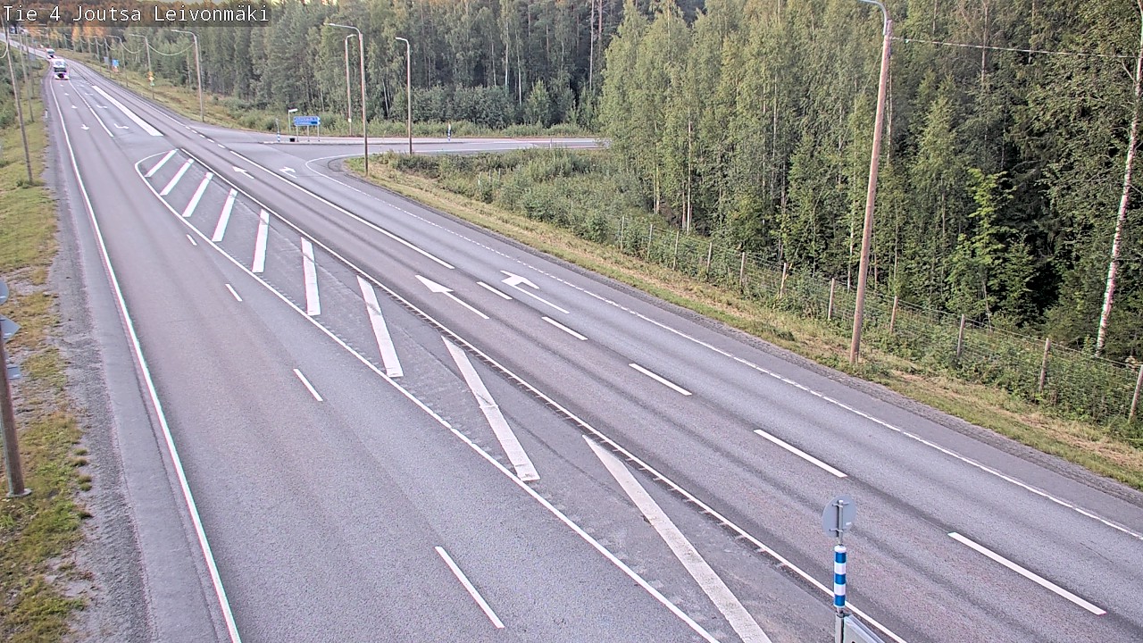 Weather Camera Image Väg 4 Joutsa Leivonmäki, Joutsa, Keski-Suomi