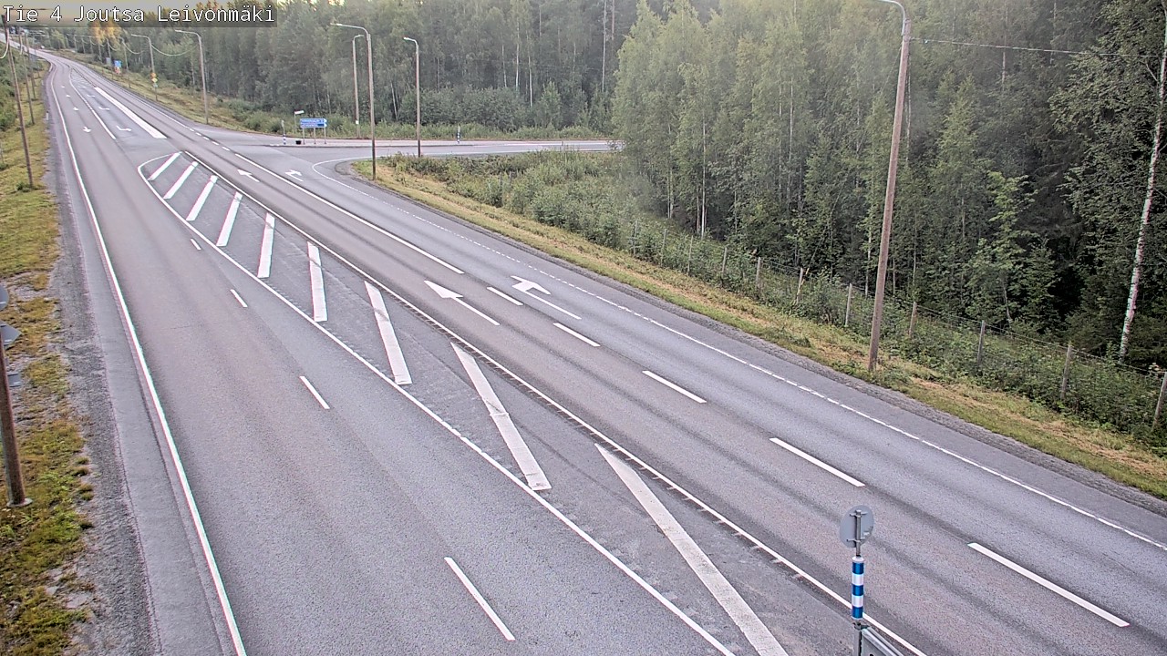 Weather Camera Image Väg 4 Joutsa Leivonmäki, Joutsa, Keski-Suomi