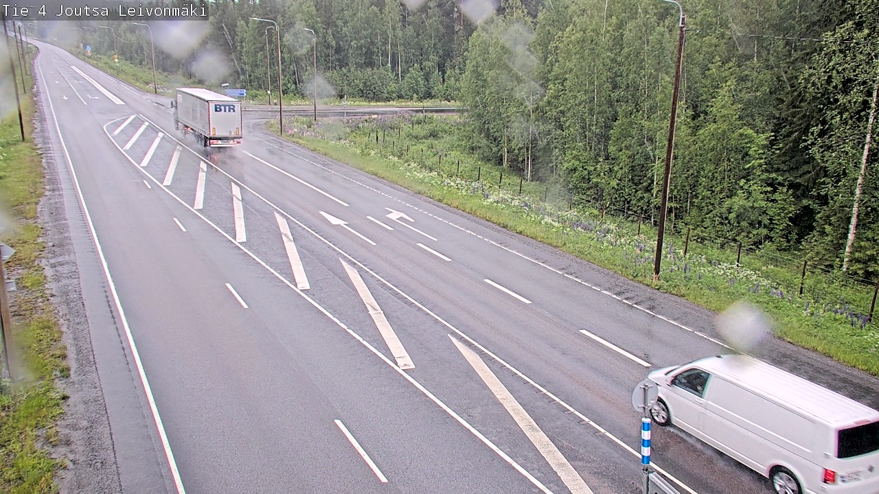 Weather Camera Image Väg 4 Joutsa Leivonmäki, Joutsa, Keski-Suomi