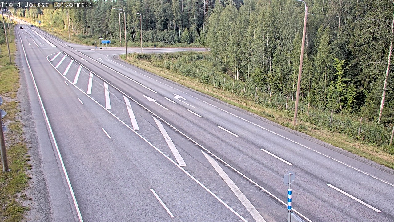 Weather Camera Image Väg 4 Joutsa Leivonmäki, Joutsa, Keski-Suomi