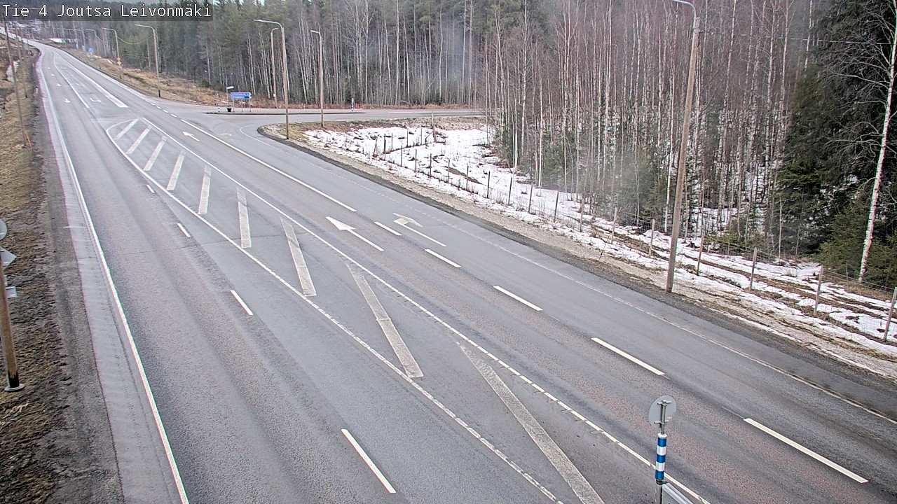 Weather Camera Image Väg 4 Joutsa Leivonmäki, Joutsa, Keski-Suomi