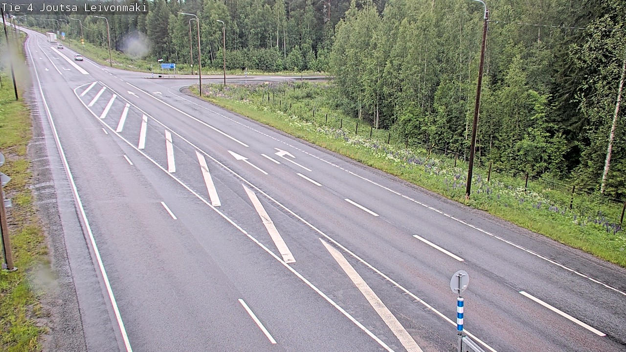 Weather Camera Image Road 4 Joutsa Leivonmäki, Joutsa, Keski-Suomi