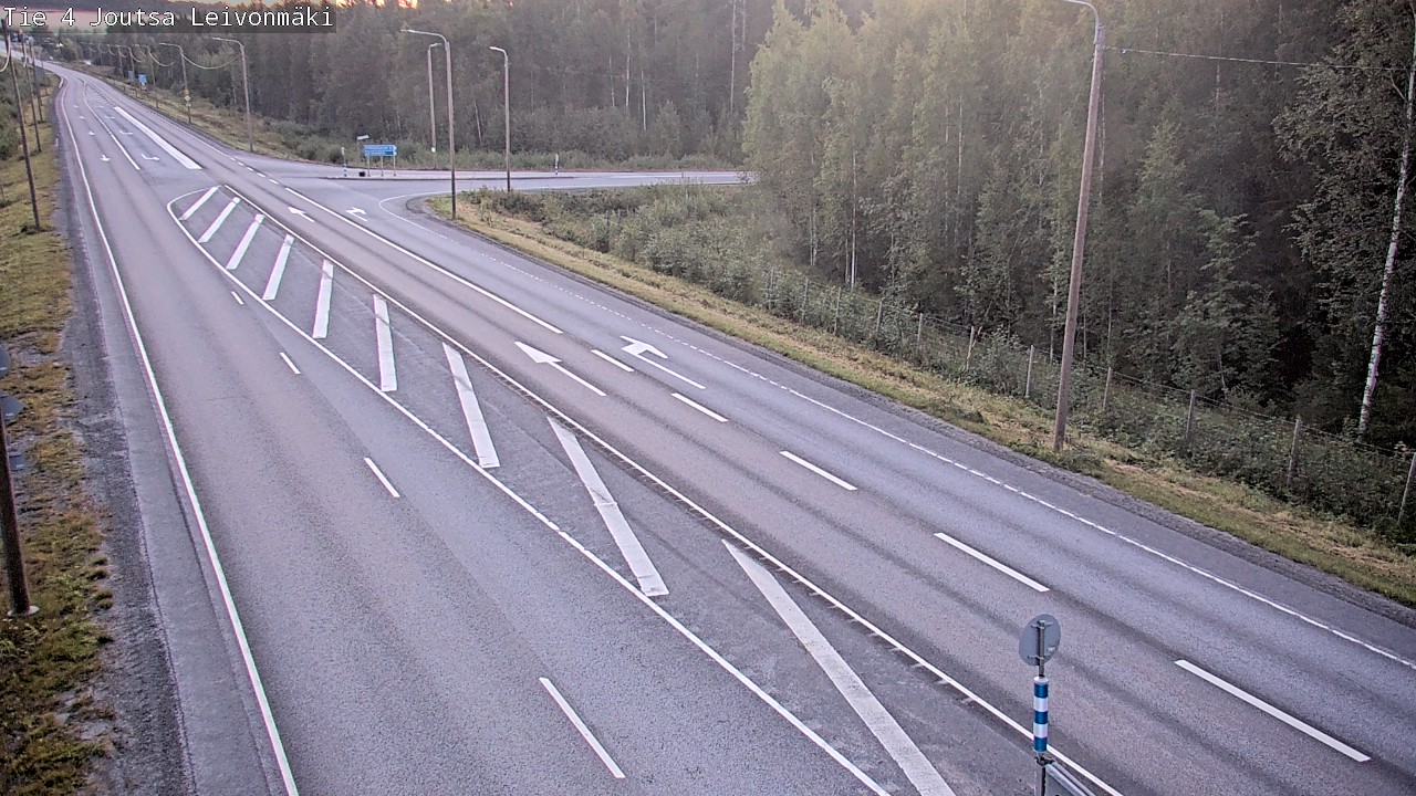 Weather Camera Image Väg 4 Joutsa Leivonmäki, Joutsa, Keski-Suomi
