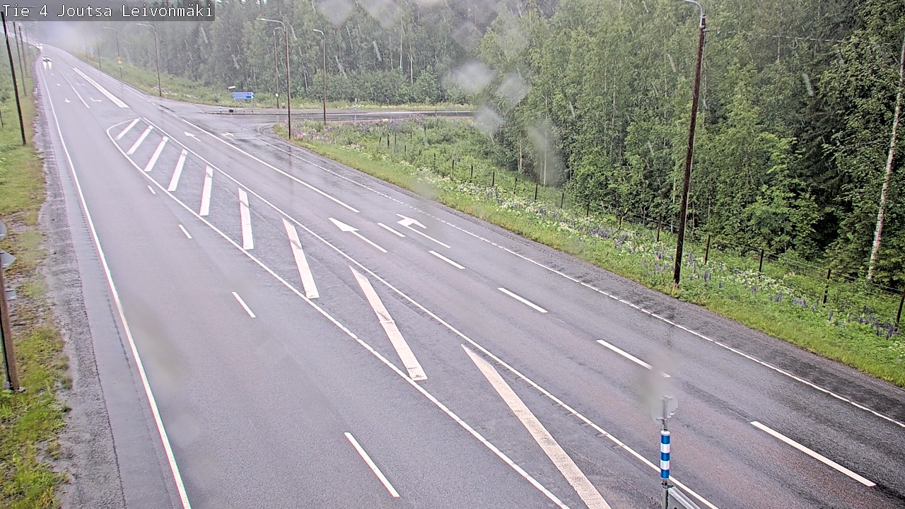 Weather Camera Image Road 4 Joutsa Leivonmäki, Joutsa, Keski-Suomi