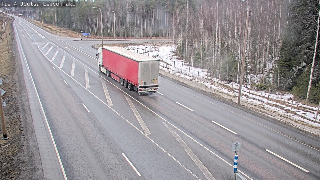 Weather Camera Image Road 4 Joutsa Leivonmäki, Joutsa, Keski-Suomi
