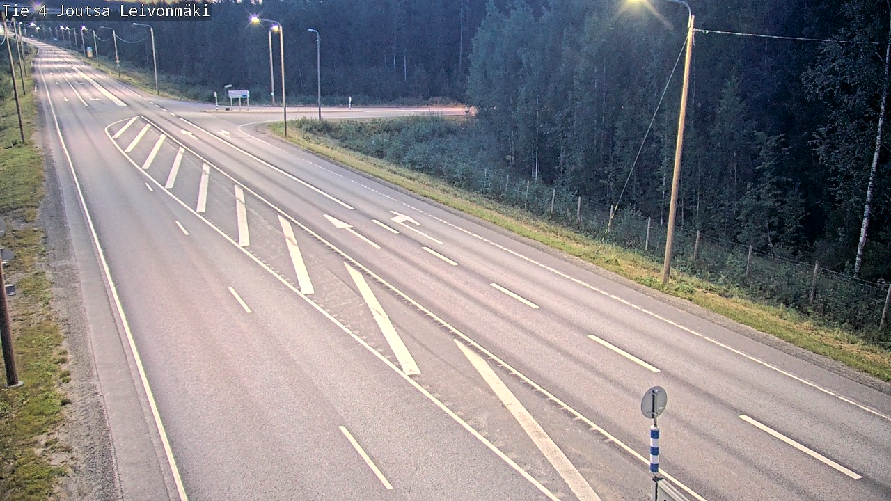 Weather Camera Image Väg 4 Joutsa Leivonmäki, Joutsa, Keski-Suomi