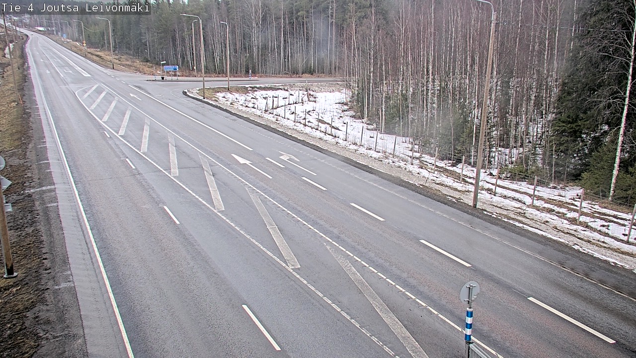 Weather Camera Image Väg 4 Joutsa Leivonmäki, Joutsa, Keski-Suomi