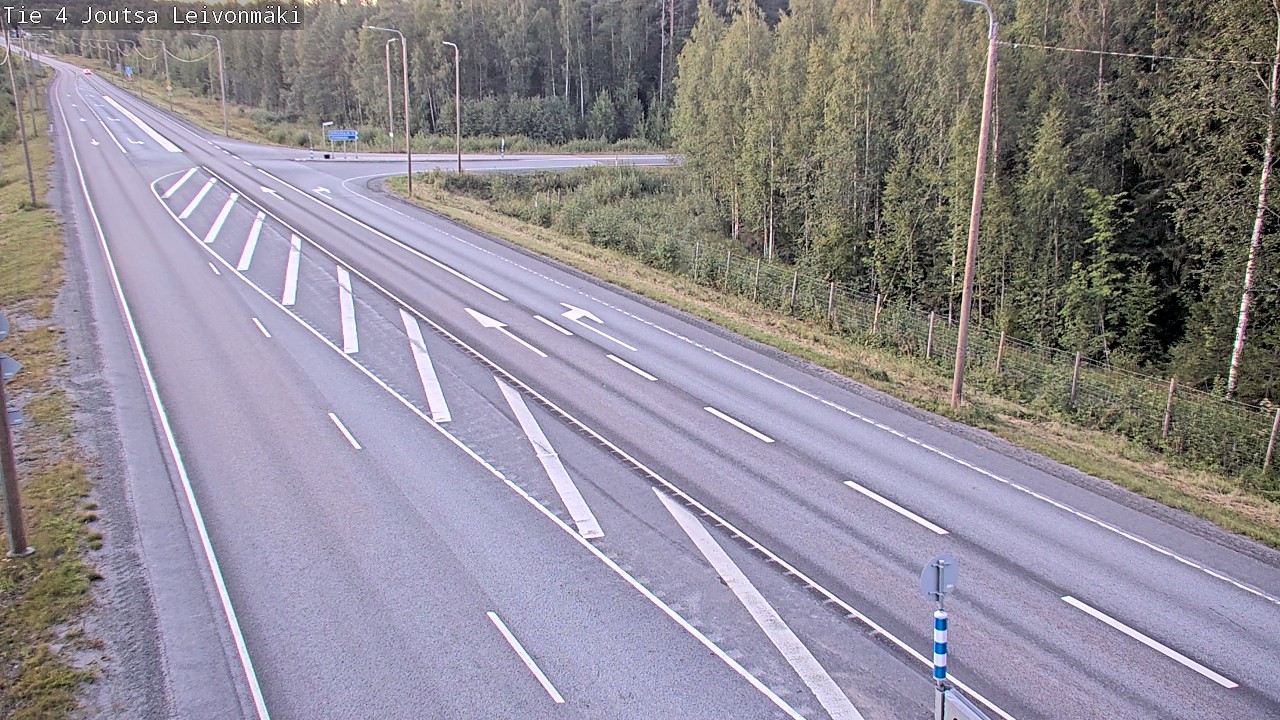 Weather Camera Image Väg 4 Joutsa Leivonmäki, Joutsa, Keski-Suomi
