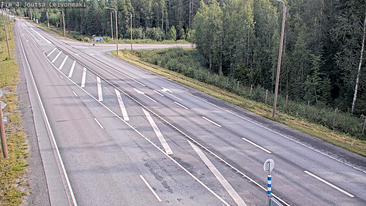 Weather Camera Image Väg 4 Joutsa Leivonmäki, Joutsa, Keski-Suomi