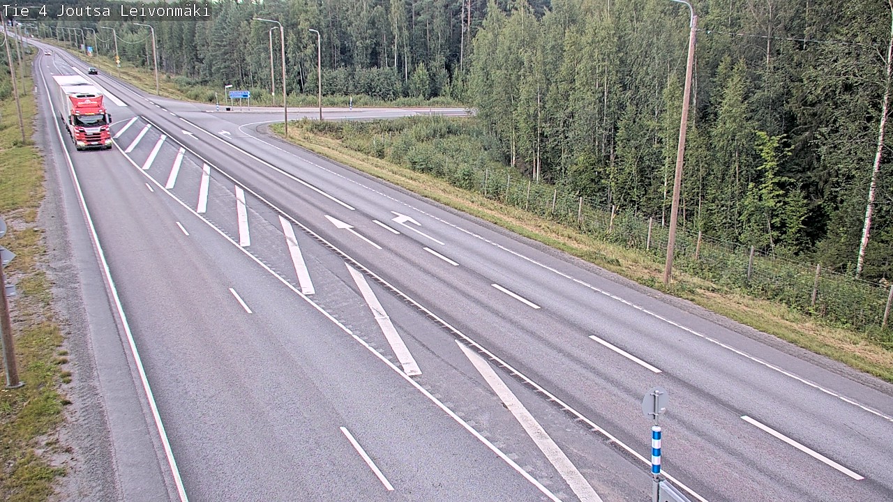 Weather Camera Image Väg 4 Joutsa Leivonmäki, Joutsa, Keski-Suomi