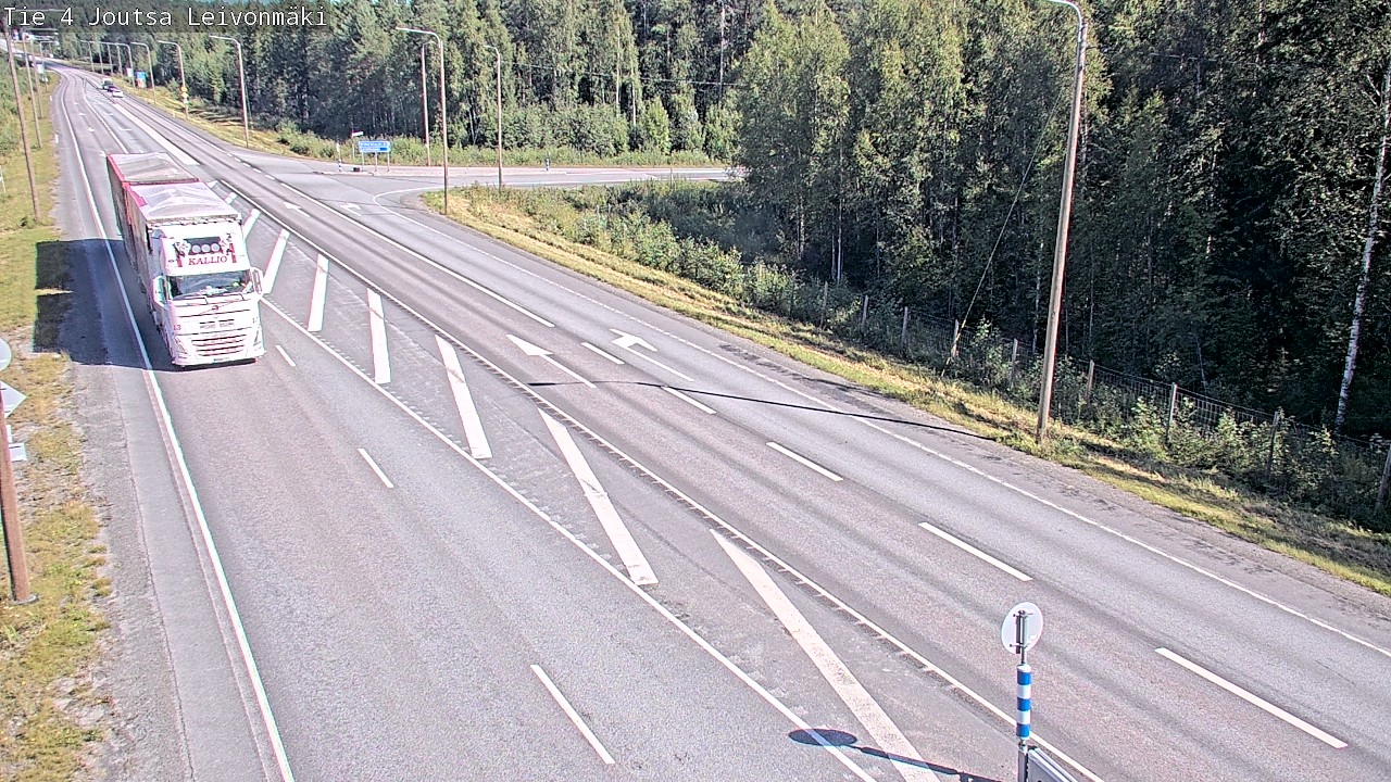 Weather Camera Image Väg 4 Joutsa Leivonmäki, Joutsa, Keski-Suomi